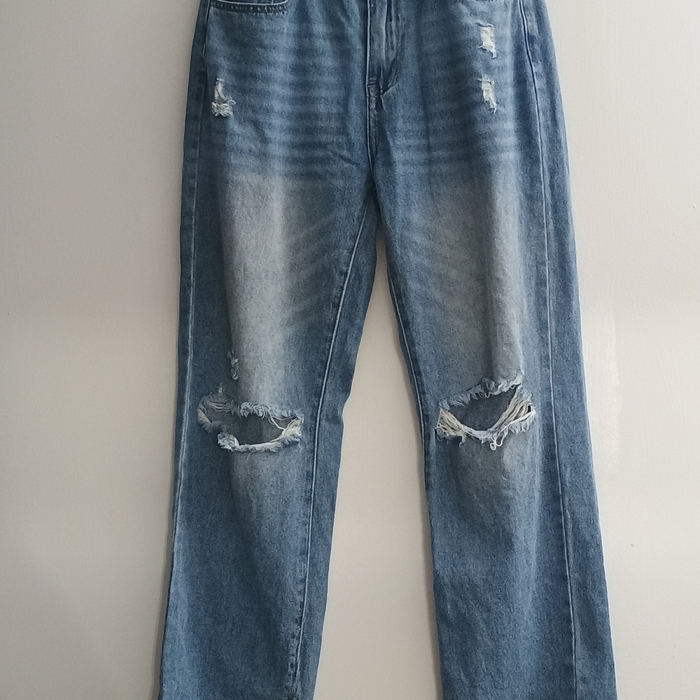 SHEIN Ripped Denim Jeans